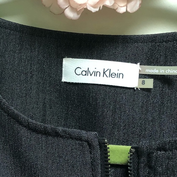 👗 - 👗- Calvin Klein Denim Zippered Front Dress - Picture 3 of 9